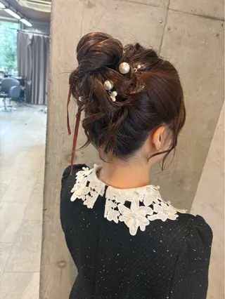 ロング ヘアアレンジ 美髪× ヘアセット✨Araiのヘアスタイル
