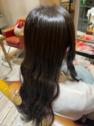 ロング カラー 美濃 咲穂のヘアスタイル