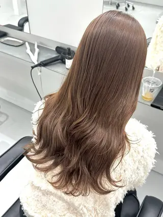 ロング 縮毛/パーマ/カラー LUVISM佐藤里咲のヘアスタイル