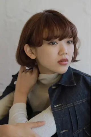 ショート カラー 骨格診断🍃ショート /ショートボブ✨岡元のヘアスタイル