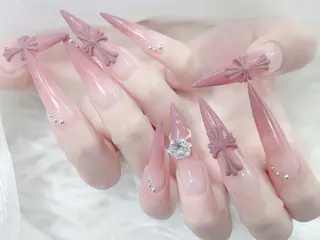 ネイル MoMoA Nail ネイル長さ出し専門店のネイルデザイン