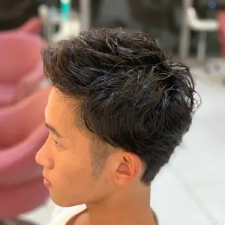 ショート ヘアアレンジ メンズ メンズパーマ山内 結稀のヘアスタイル