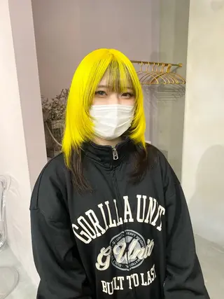 セミロング カラー 前橋 姫奈のヘアスタイル