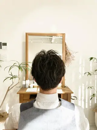 パーマ 丹下 鐘太郎のヘアスタイル