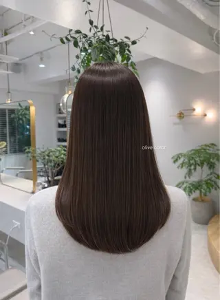 セミロング 🤍恵比寿/透明感/ 小顔カット🤍アズサのヘアスタイル