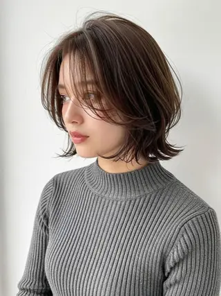 ミディアム 浦添 あらさきのヘアスタイル
