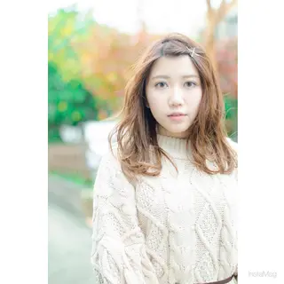 ミディアム 岩間 香純のヘアスタイル