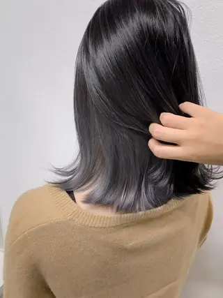 ミディアム カラー ヘアアレンジ GiseL天神カラー 髪質改善/ブリーチのヘアスタイル
