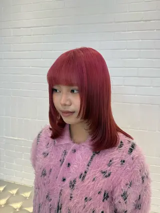 ミディアム カラー ヘアアレンジ 海外/ハイトーン🪽 ☯️ami☯️のヘアスタイル