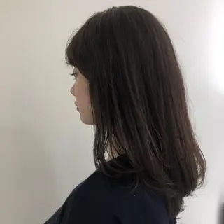 セミロング カラー 【髪質改善】 梅田　聡のヘアスタイル