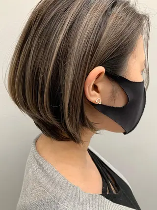 ショート 🌿レイヤー/ブリー チ/🌿‬JINのヘアスタイル