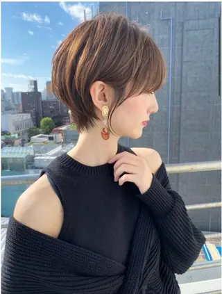 ショート カラー 縮毛矯正✨🫧 レイヤー川村利幸のヘアスタイル