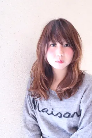 セミロング 永見 敏英のヘアスタイル