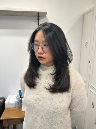 セミロング tiravento 南船場店所属・nana 韓国スタイル🇰🇷のヘアスタイル