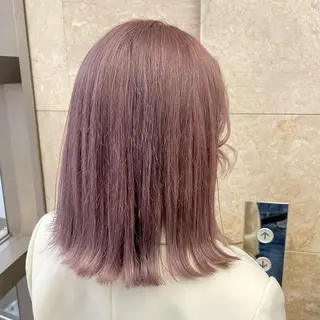 ミディアム カラー ゆう🫧 透明感/ハイトーンのヘアスタイル