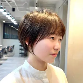 ショート ツヤ髪レイヤー/ 顔まわり/kokiのヘアスタイル