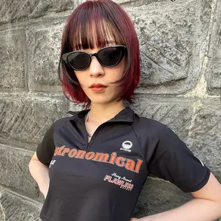ショート カラー MAI🦎 無造作パーマ メンズのヘアスタイル
