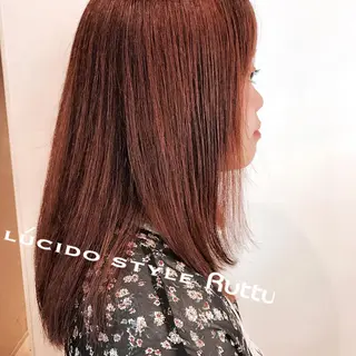 セミロング カラー アザマ　ヤスカツ _rosso 川口のヘアスタイル