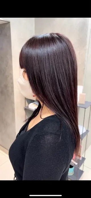 ロング カラー ウルフ🦋顔まわり ❤︎ ͛MEIのヘアスタイル