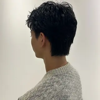 ショート パーマ メンズ 田中 遥陽のヘアスタイル