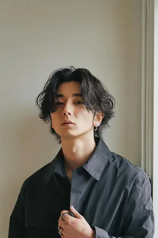 ミディアム パーマ メンズ ⚜️LOM/ メンズサロン⚜️のヘアスタイル