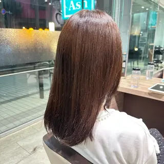 セミロング カラー Ash浦安店 富谷 日菜乃のヘアスタイル