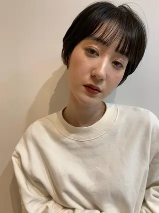 ミディアム パーマ カラー CEINE PATHのヘアスタイル