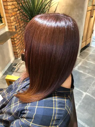 セミロング カラー hair care ACRO店長　谷のヘアスタイル