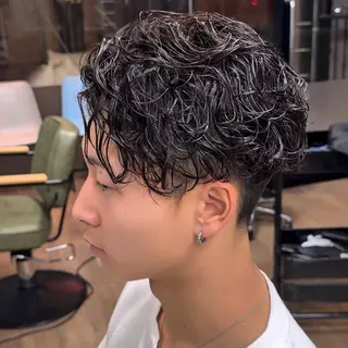 パーマ メンズ メンズパーマ/メンズ カット/たばたよしきのヘアスタイル