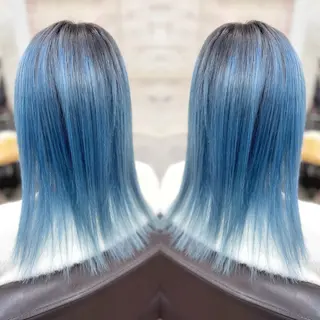 ミディアム カラー ヘアアレンジ 枝毛カット&髪質改善 満足NO.1岡しゃんのヘアスタイル