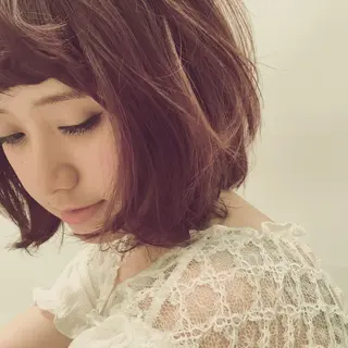 ミディアム カラー ママ美容師🙆‍♀️ yukaのヘアスタイル