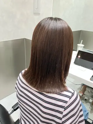 ミディアム 💖ブリーチなし透明 感💖ASAHIのヘアスタイル