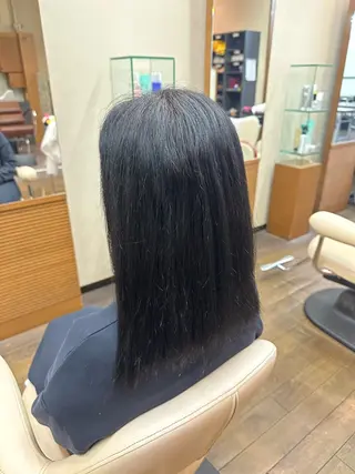 セミロング カラー 早見 つばさのヘアスタイル