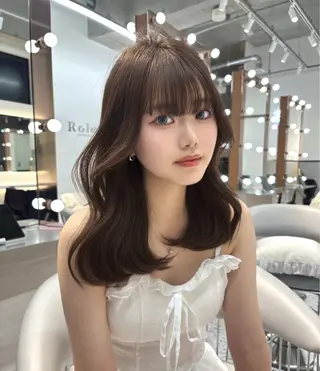 セミロング 🎀透明感カラー shizuka🎀のヘアスタイル