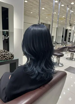セミロング カラー 坂詰 空のヘアスタイル