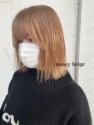 ミディアム カラー 透明感カラー👑 井上美乃里のヘアスタイル