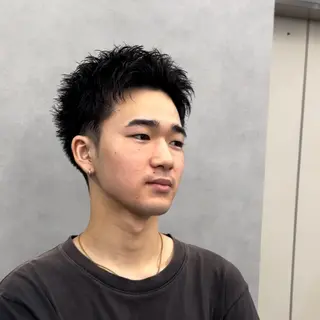 ショート メンズ 安藤 晴大のヘアスタイル