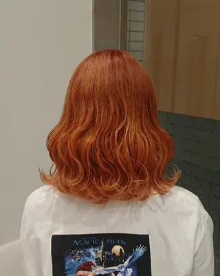 セミロング カラー あらげ 🌈推しカラー🌈ᵕのヘアスタイル