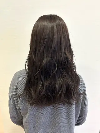 セミロング カラー ミ ユのヘアスタイル