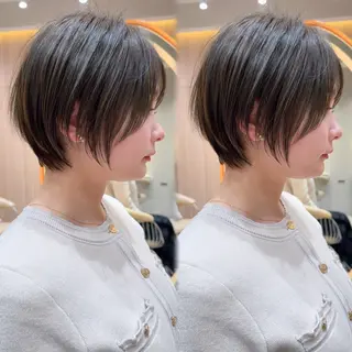 ショート カラー 縮毛矯正✨🫧 レイヤー川村利幸のヘアスタイル