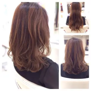 セミロング いけだ ゆうのヘアスタイル