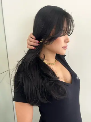 ロング カラー fuu kaのヘアスタイル