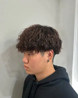 カラー パーマ メンズ メンズカット🐺 パーマ特化🔥舜のヘアスタイル