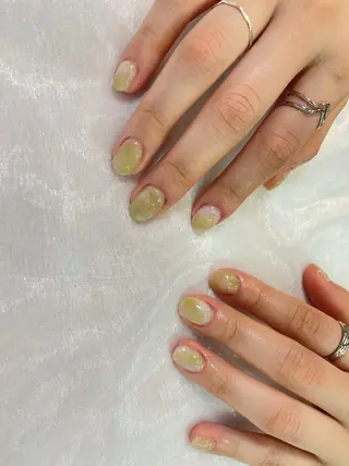 ネイル はばすみれ🎀ﾈｲﾙ 光ﾌｪｲｼｬﾙ ﾍｱのネイルデザイン