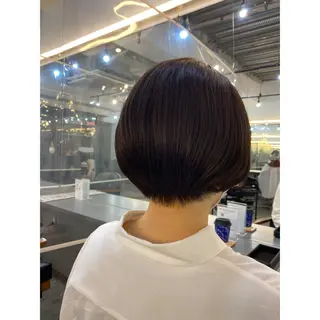 ショート ボブ/ぱつっとボブ/ 谷口 海星のヘアスタイル