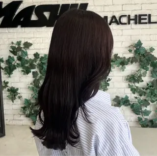 セミロング カラー Lumier de mashu所属・カラーモデル募集中 🎀🤍菜々美のヘアスタイル