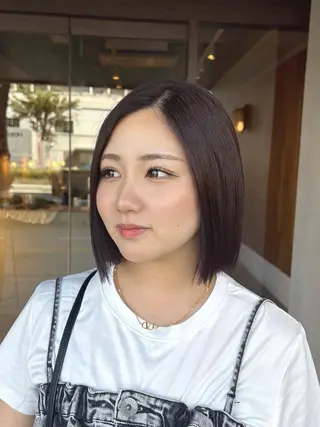 ショート 艶カラー🫧/韓国 レイヤー/愛珠🎀のヘアスタイル