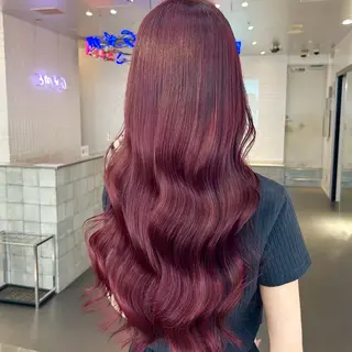 ロング カラー うる艶カラー /縮毛矯正✨レオンのヘアスタイル