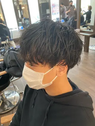 パーマ メンズ メンズサロン アソビ元町のヘアスタイル