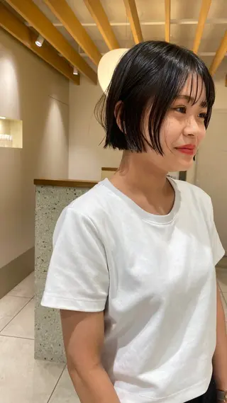 ショート 似合わせカットカラー りおなのヘアスタイル
